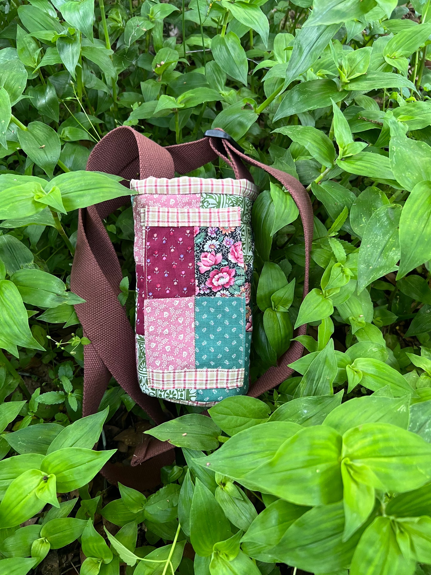 Water Bottle Sling: SUMMER PATCHWORK