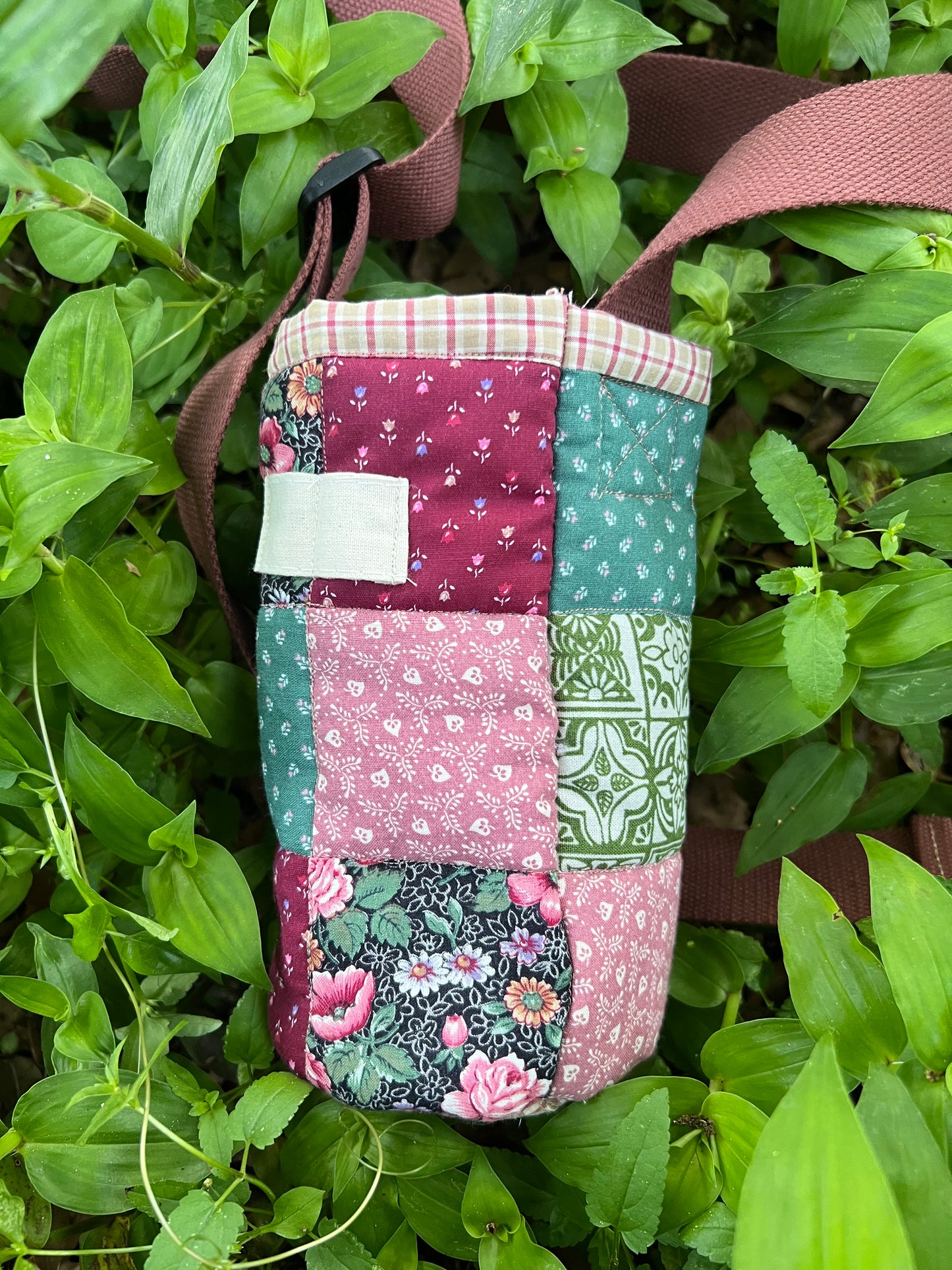 Water Bottle Sling: SUMMER PATCHWORK