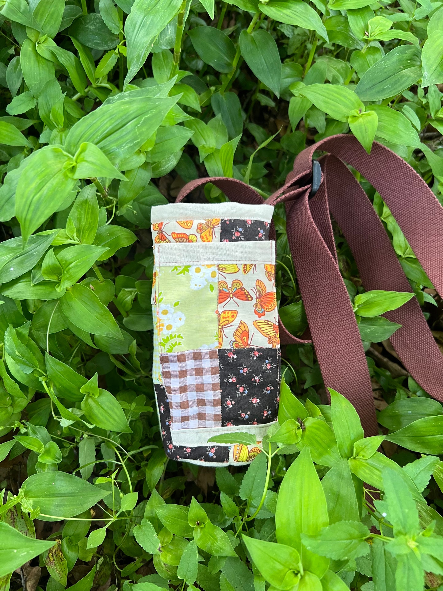 Water Bottle Sling: PICNIC PATCHWORK