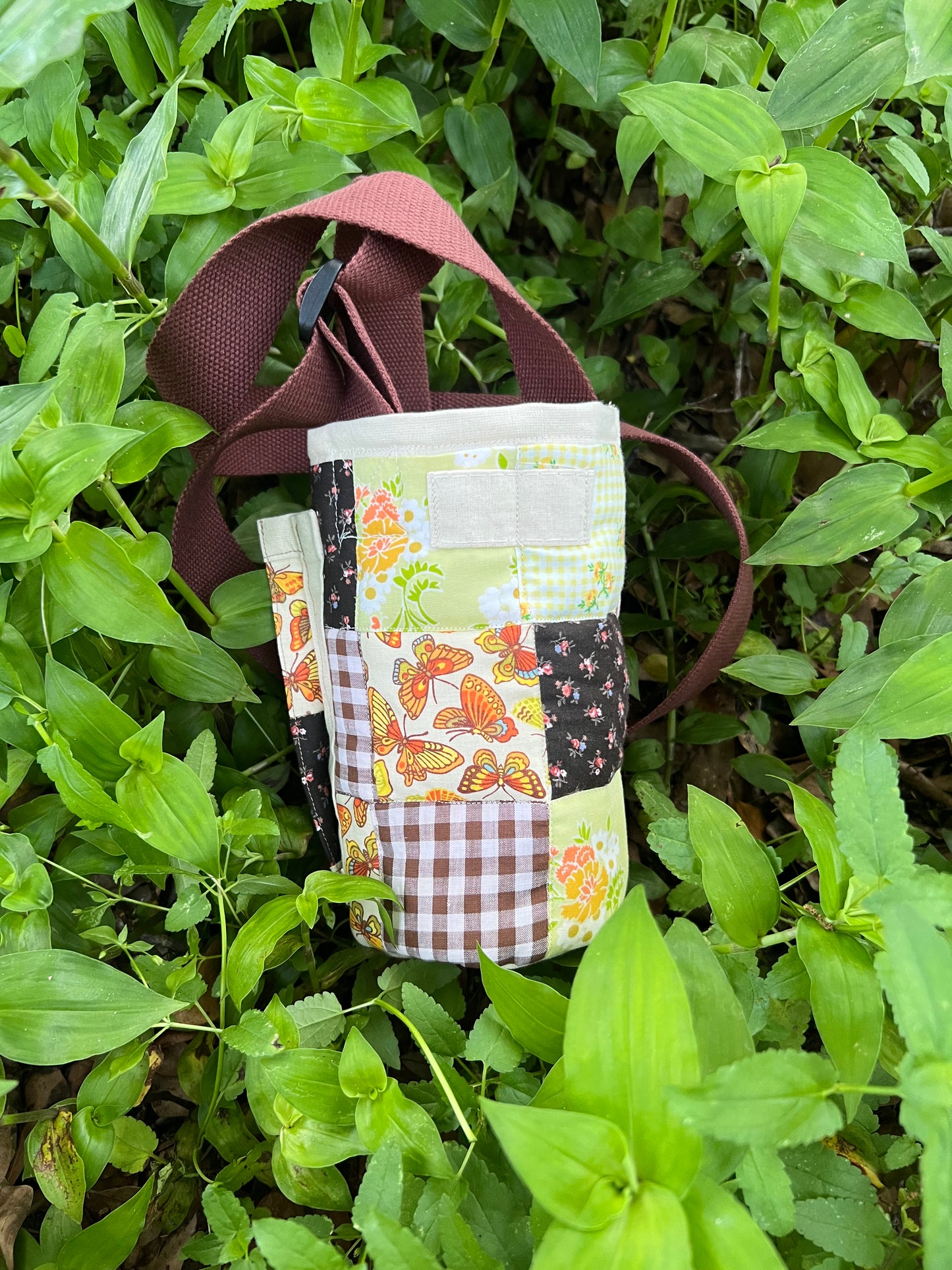 Water Bottle Sling: PICNIC PATCHWORK