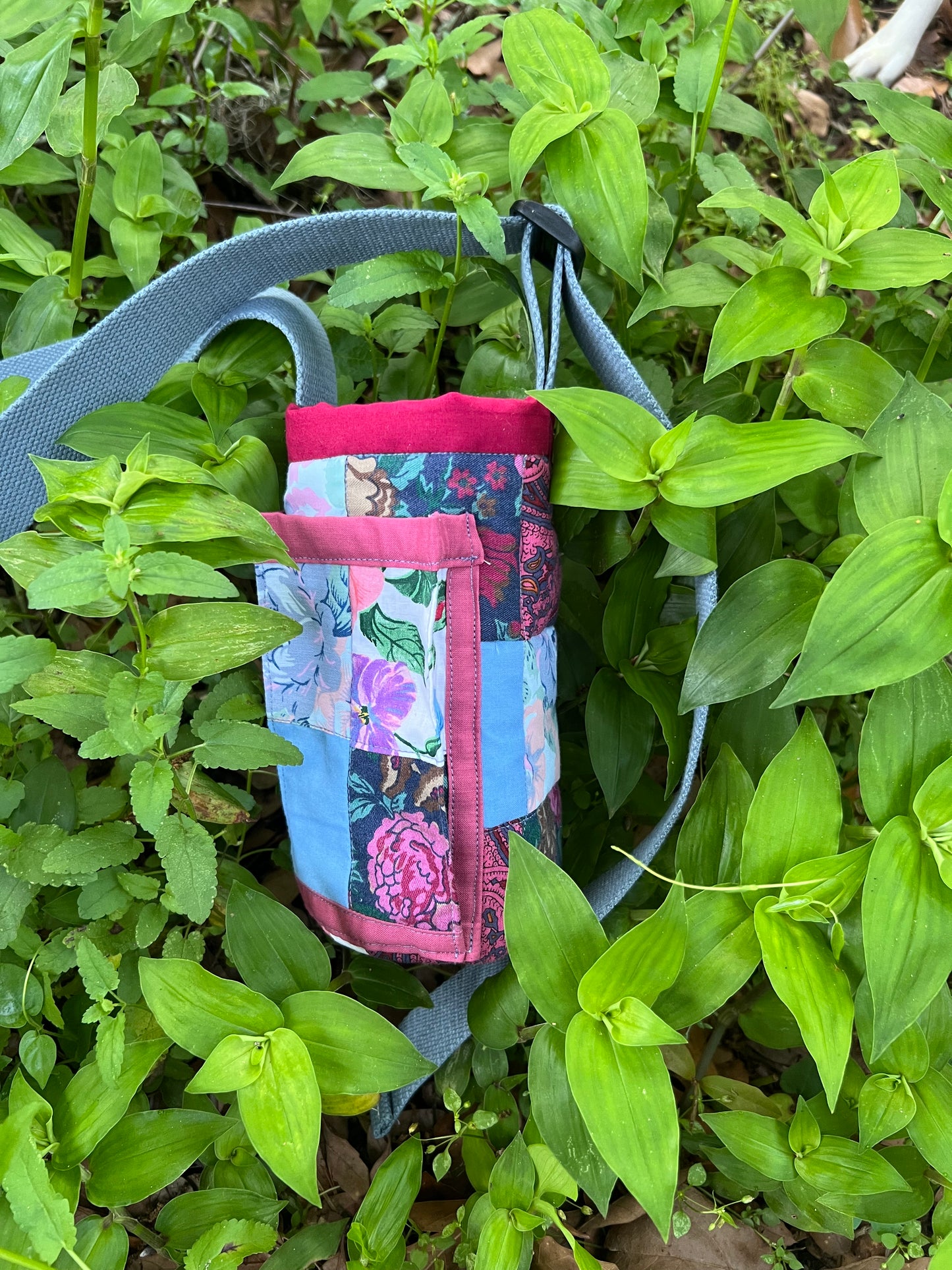 Water Bottle Sling: BERRY PATCHWORK