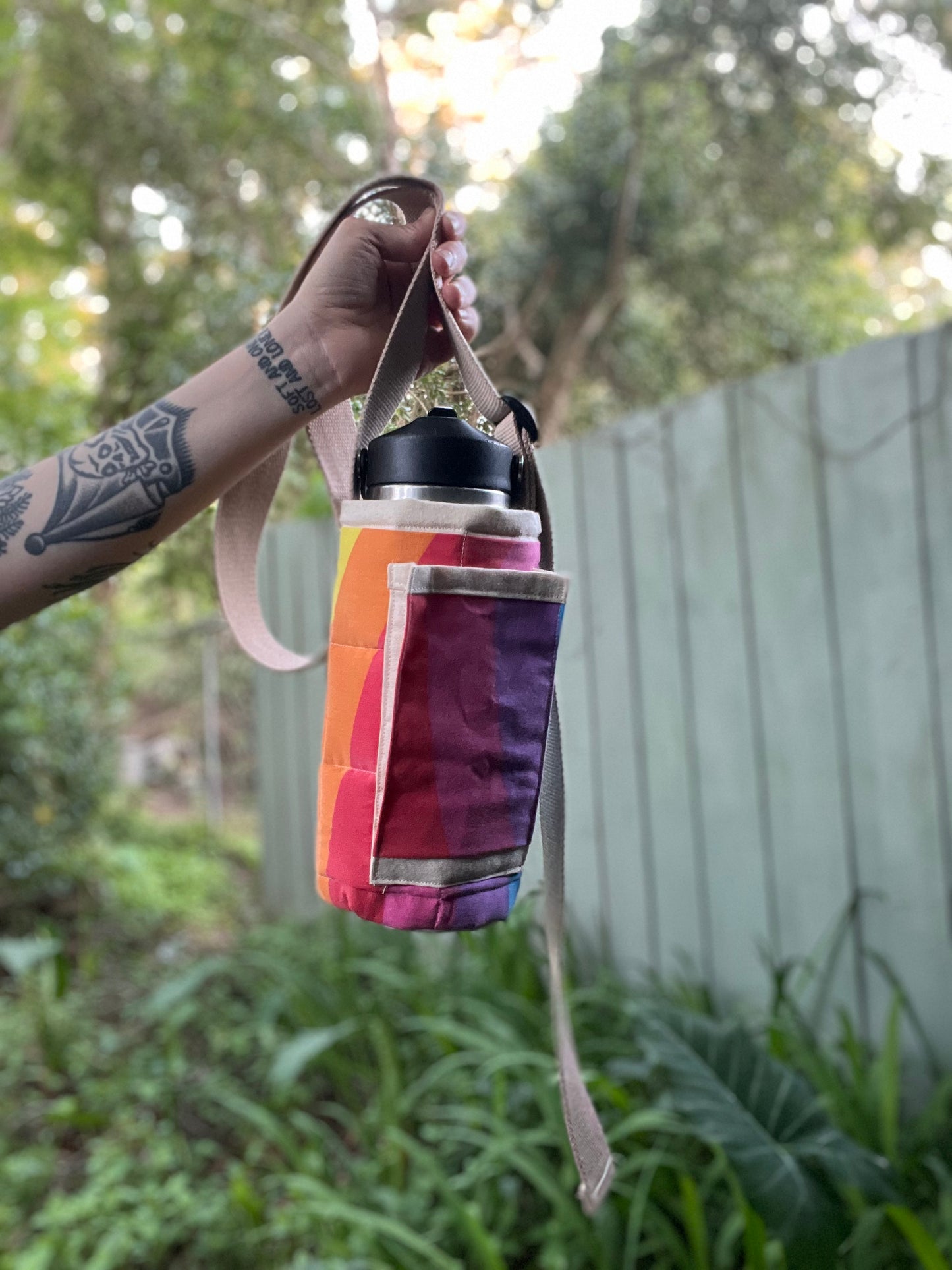 Water Bottle Sling: RAINBOW