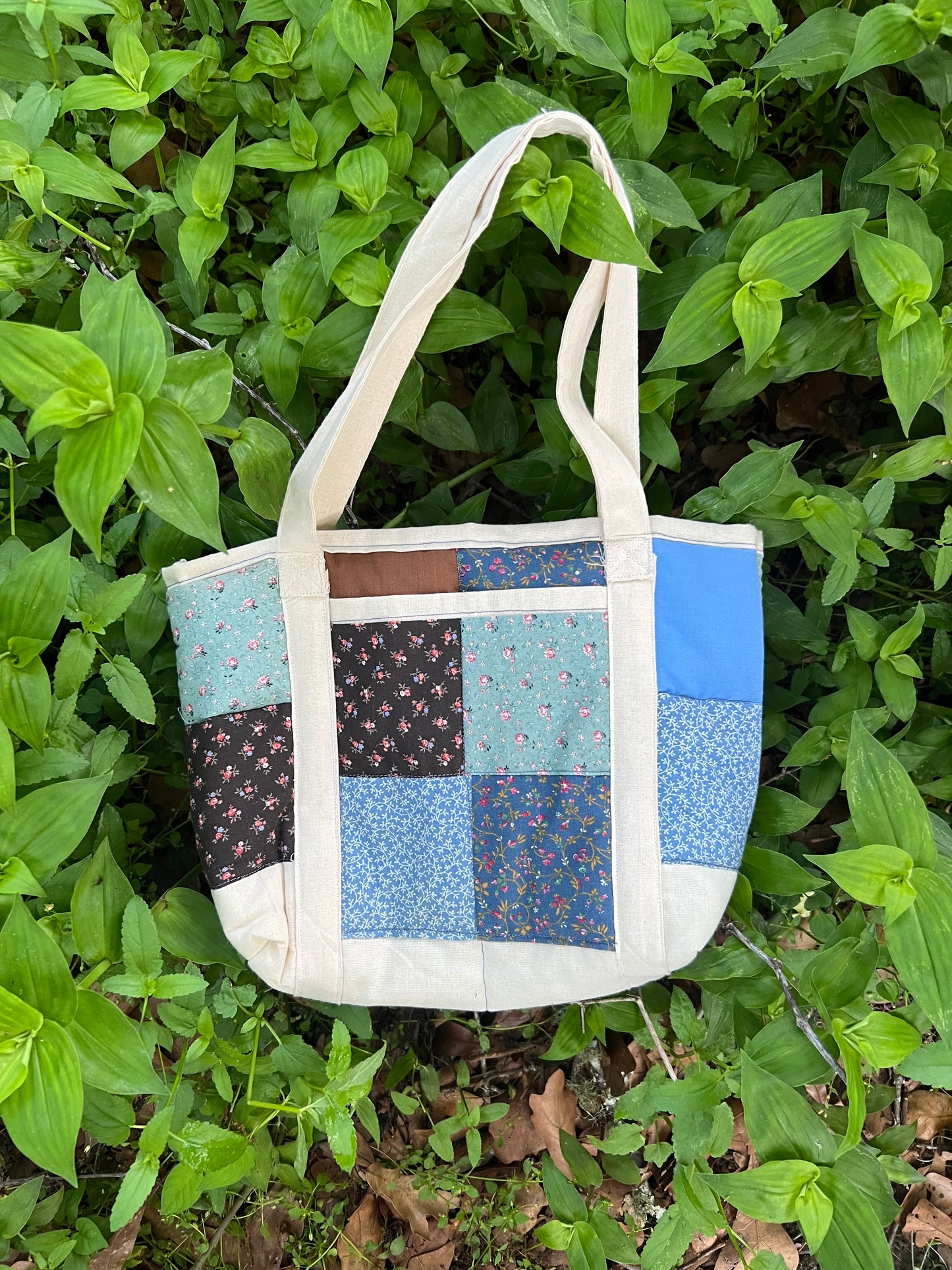 Mini Puffy Tote: BLUEBERRY