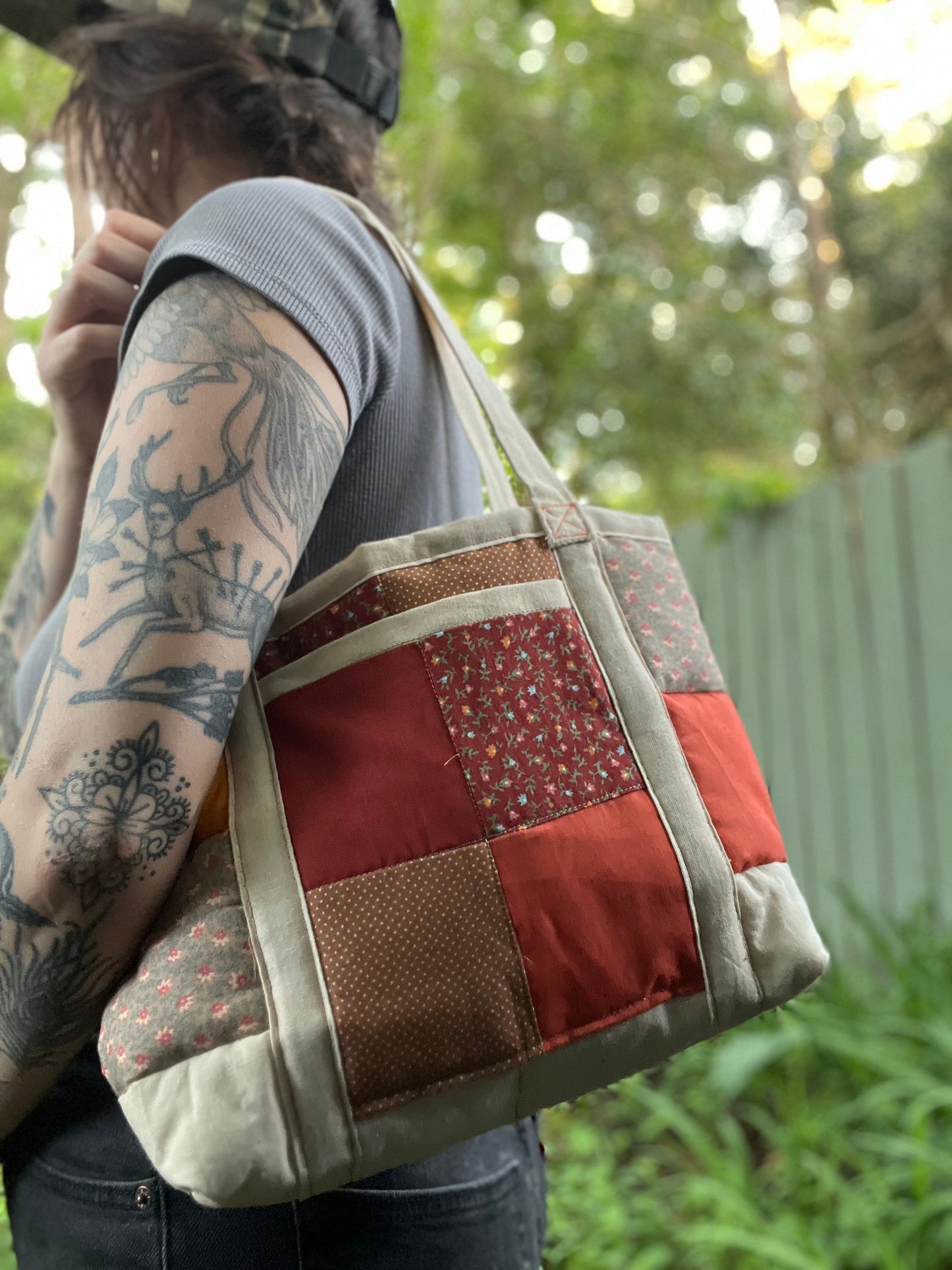 Mini Puffy Tote: SUNSET