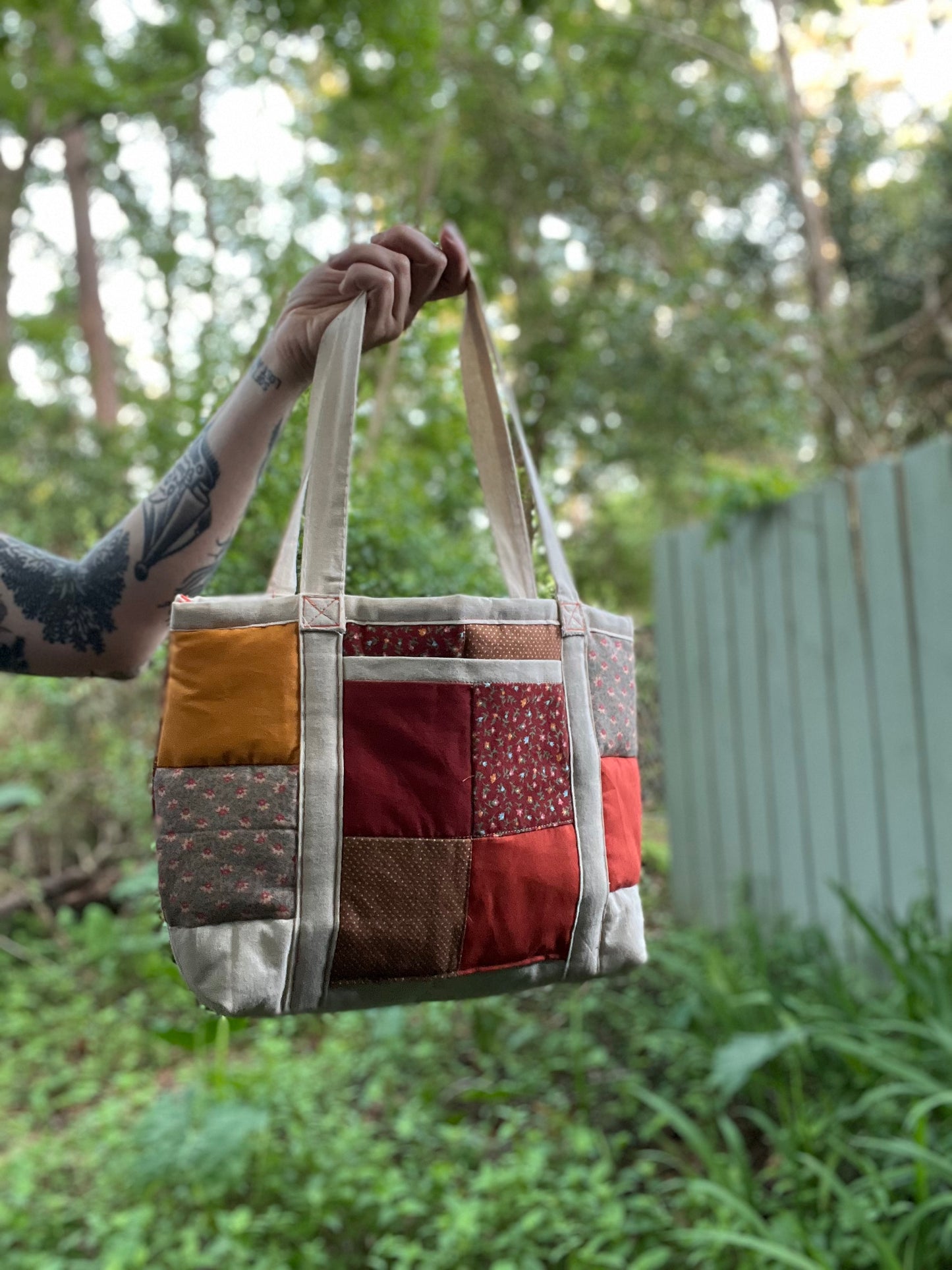 Mini Puffy Tote: SUNSET